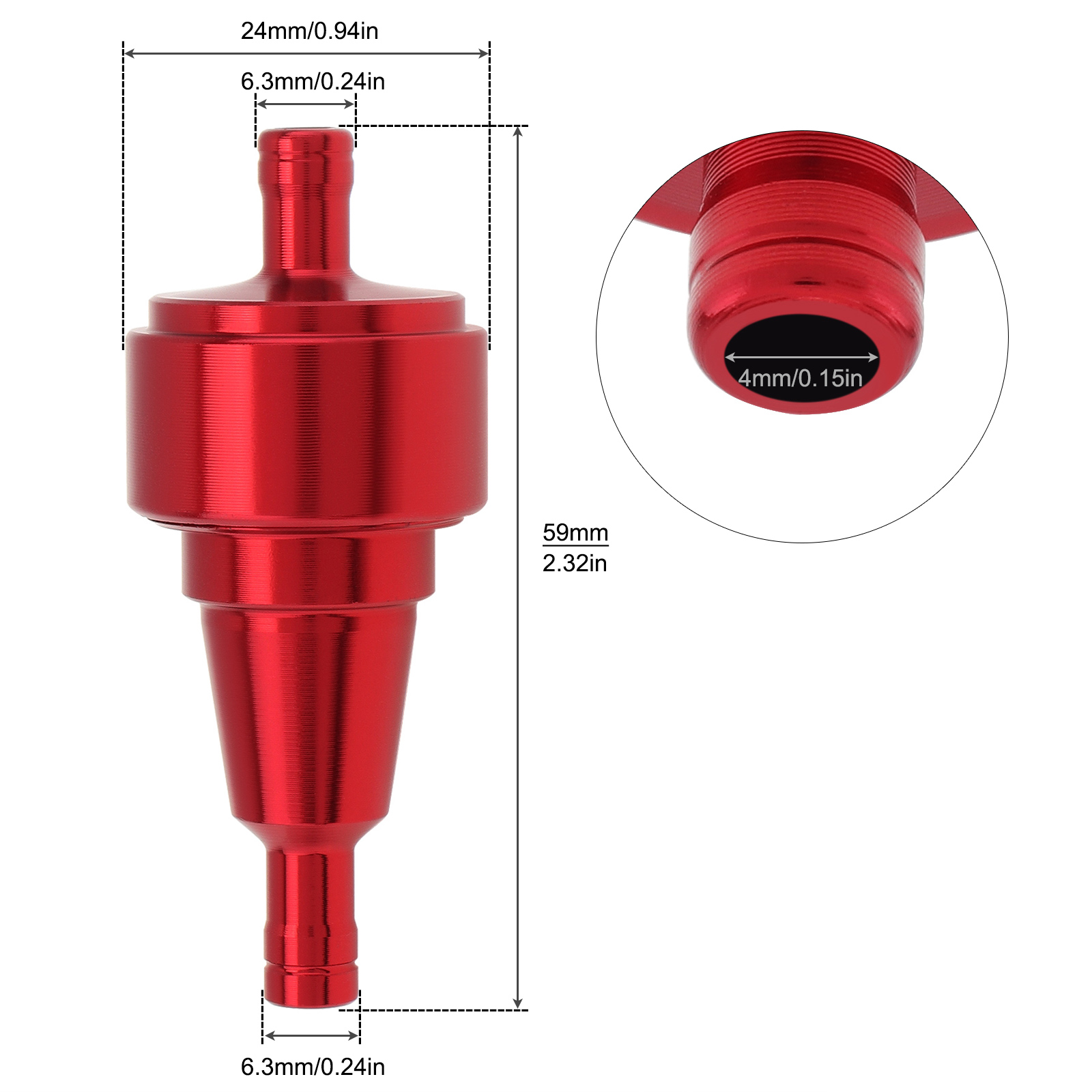 1/4In 6mm filtre à carburant m - Motorcycle Oil Filter avis et prix